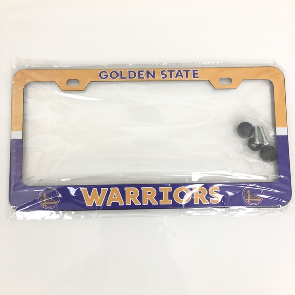 NBA Golden State Warriors License Plate Cover NEW NWT Baseball Fan - Picture 1 of 4